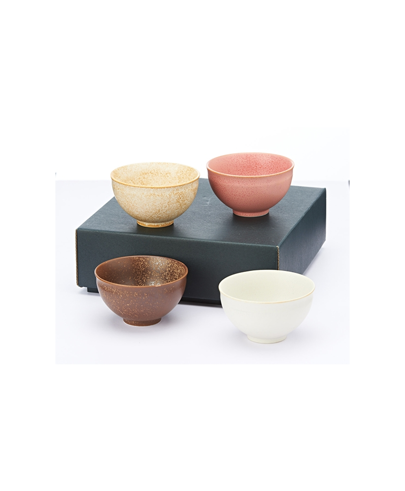 Set di 4 tazze in porcellana giapponese